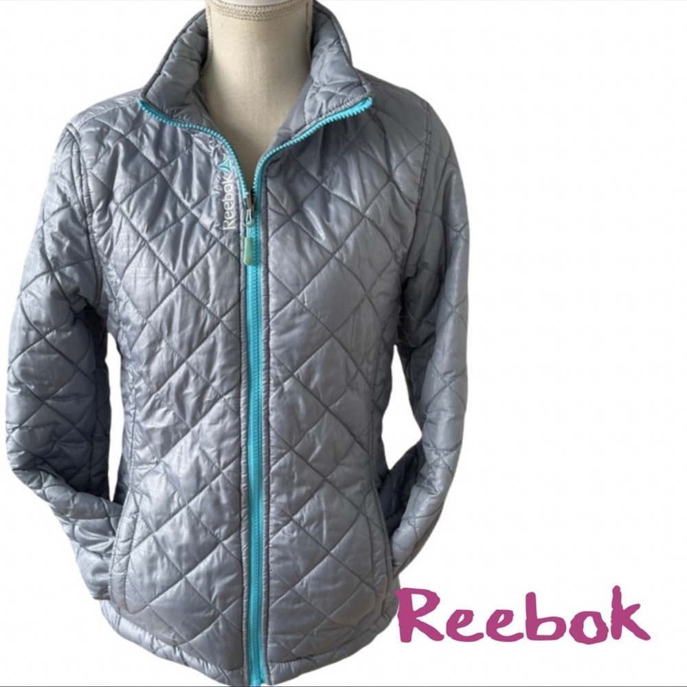 Reebok Long sleeve grey puffer jacket